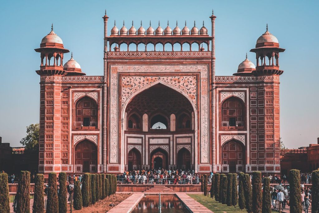 Agra Taj Mahal entrance
